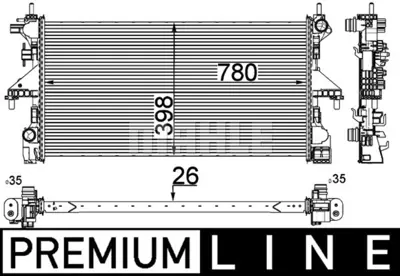 BEHR MAHLE CR 808 000P Radiatorfıat Ducato X250 1382421080