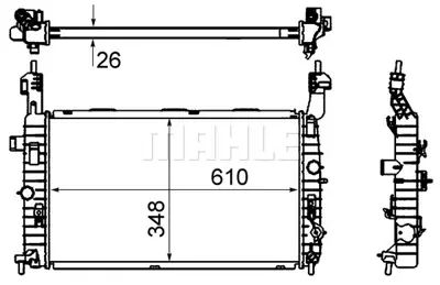 BEHR MAHLE CR 833 000S Radiatoropel Merıva 13181074