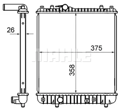 BEHR MAHLE CR 837 000S Radiatoropel Agıla 9210556