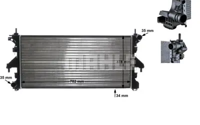 BEHR MAHLE CR 886 000S Motor Su Radyatoru Boxer Iıı Jumper Iıı Ducato Iıı 2006> Klimalı 1330Z4 1361274080