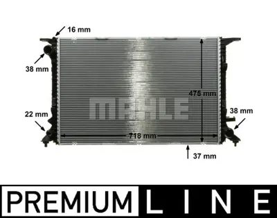 BEHR MAHLE CR 911 000P Radiatoraudı A4/A5 (B8) 8K0121251H