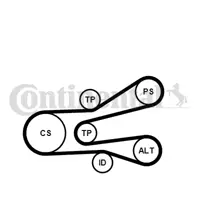 CONTITECH 6PK1440K1 Kanallı V Kayıs Seti 1613845780