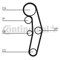 CONTITECH CT1028WP5 Su Pompalı Triger Seti 038198119A