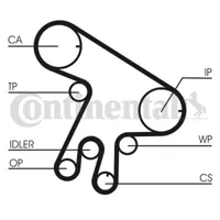 CONTITECH CT1043WP1  Triger Seti Toyota 1350327010 1350527010 1354027010 1354027011 1356827010 1356829035 1610029135