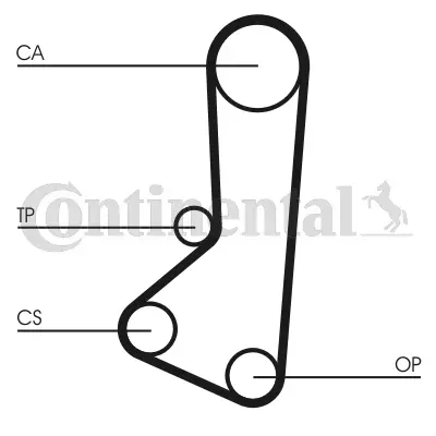 CONTITECH CT510 Triger Kayısı Mıtsubıshı 4147054A01 XD102248