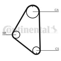 CONTITECH CT558WP1 Su Pompalı Triger Seti 1334011 1334024 90234200 90325661 90349240