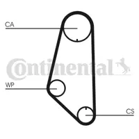 CONTITECH CT732WP1 Su Pompalı Triger Seti 30121004A 30121004B 30121005H 30121005L 30121005LV 30121005LX 32109119