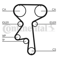 CONTITECH CT924WP1 Su Pompalı Triger Seti 56363721334139