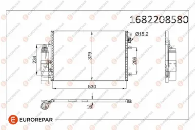 PSA 1682208580 Erp Klima Radyatoru  Clıo Iı Kangoo 97  1682208580