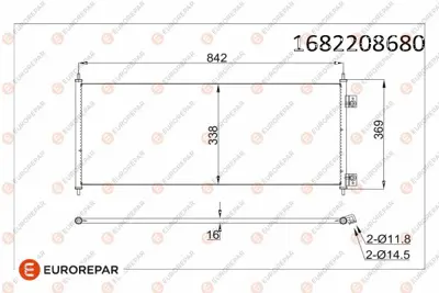 PSA 1682208680 Erp Klima Radyatoru Transıt V184 20tdcı 24 Tdcı (0006) D2fa D2fb 1682208680