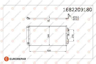 PSA 1682209180 Erp Klima Radyatoru Bmw 1 - 2 - 3 - 4 - I3 - I8 1015 1682209180