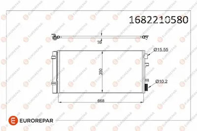 PSA 1682210580 Erp Klima Rad Fluence 15 Dcı 16 Dcı 16 16v 20 16v 10  1682210580