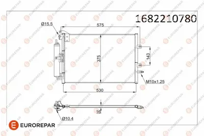 PSA 1682210780 Erp Klima Radyatoru Renault Clıo Iıımodus (0409) K9k K4j D4f 1682210780