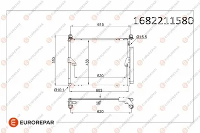 PSA 1682211580 Erp Klima Radtoyota Land Cruıser Prado 40 Benzınlı 1682211580