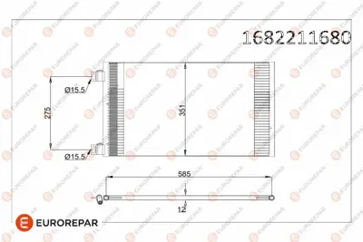 PSA 1682211680 Erp Klima Radyatoru  Kangoo 15 Dcı 08 1682211680