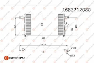 PSA 1682212180 Erp Klima Radyatoru  Accent Iı (Lc) 15 16 0005 1682212180