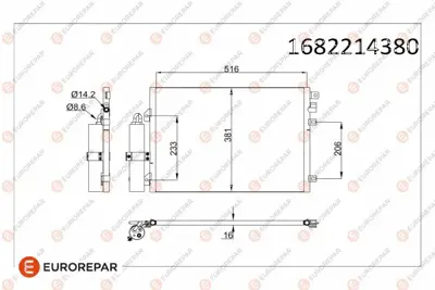 PSA 1682214380 Erp Klima Radyatoru Renault Clıo Iı (Bbcb) Logan I(Ls) 1682214380