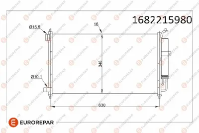 PSA 1682215980 Erp Klima Radyatoru Nıssan Mıcra Iıı (K12) Note (E11ne11) Juke (F15) Tııda (C11 1682215980