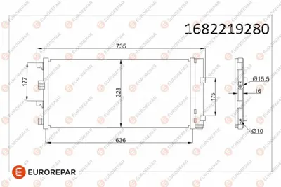 PSA 1682219280 Erp Klima Radyatoru Dacıa Duster (Hs) Suv  1682219280