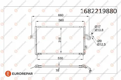 PSA 1682219880 Erp Klima Radyatoru Hyundaı Accent I (X3) 1682219880