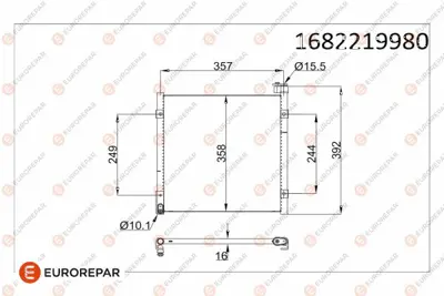 PSA 1682219980 Erp Klima Radyatoru Honda Hrv 16 (99>) 1682219980