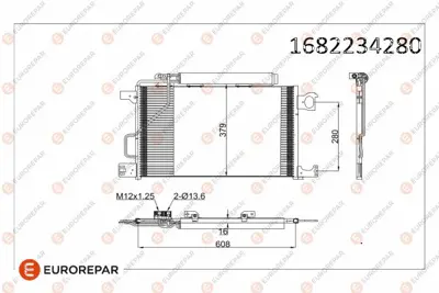 PSA 1682234280 Erp Klima Radyatoru Mercedes Benz Cserısı Clk 1682234280