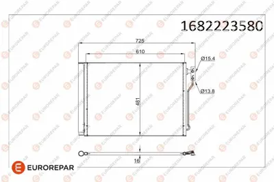 PSA 1682223580 Erp Klima Radyatoru Bmw 5 (F10) 5 Tourıng (F11) 1682223580