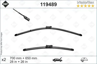 ITHAL 119489 Silecek Takım Flat Crafter Ön 2017->  70+65 Cm 65264406000 7C1998002 7C1998002A