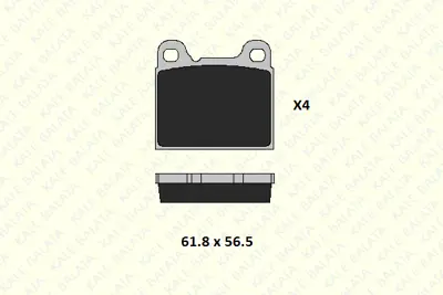 KALE 20755 150 04 ANS Arka Fren Balatası Volvo 850, S70, V70 240 2,3, 2,4 D, 740 2,0, 2,3, 2,3 16v 8628240