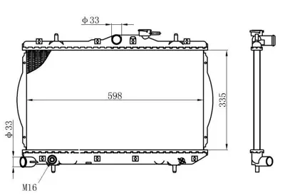 KALE 2401011AB Motor Radyator Accent Inj, 1,3 (1 Sıra) 1283057 2531020000 2531022000 2531022001 2531022005 2531022020 2531022025 2531022050 2531022070 2531022100