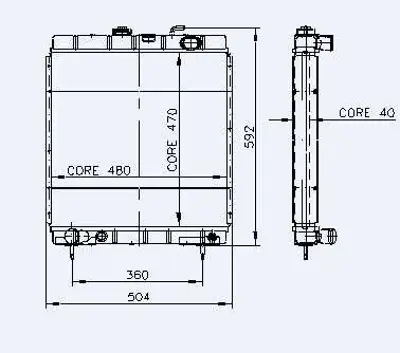 KALE 0401012PA Motor Radyator J9 (2 Sıra) 9353019780