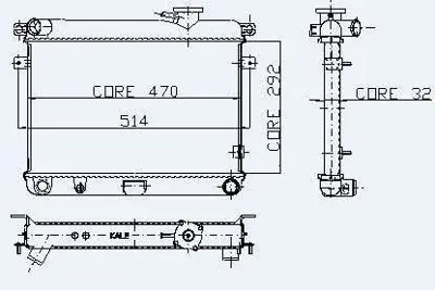 KALE 0101072PA Motor Radyator M131 Ym (2 Sıra Pa Sıstem) / (292x480x33) 1042045 21922755 3050470 3050471 3050473 3050753 3053685 3053686 3053687 3053688