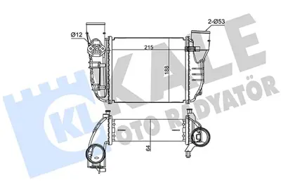 KALE 355010 Turbo Radyatoru Intercooler Audı A4 01>05 