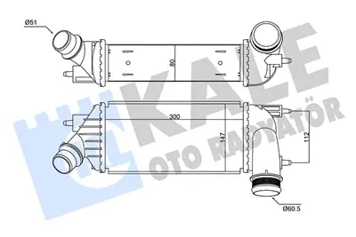 KALE 350860 Turbo Radyatoru Expert Iıı-Kumpy Iıı 2.0hdı Dw10cted 
