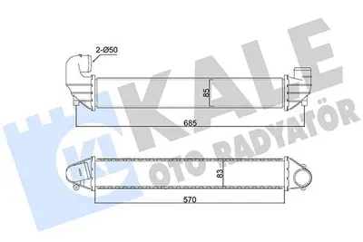 KALE 352395 Turbo Intercooler Radyatoru  Galaxy I (Wgr) 1.9 Tdı 0>09 