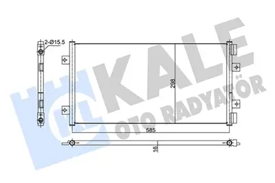 KALE 353195 Kondenser Fıat Punto Iı 1,2 I, 1,2 I 16v 01>02 