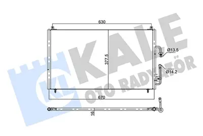 KALE 353145 Klima Radyatoru 406 96>04 (650*382*16) 