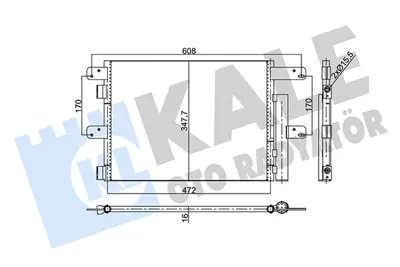 KALE 350340 Kondenser Iveco Eurocargo Gınaf C Serıes 