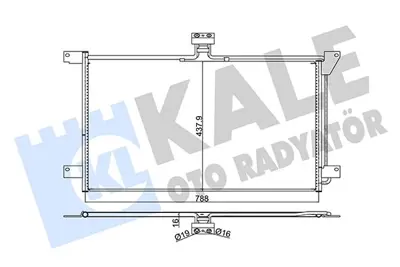 KALE 350380 Kondenser (Klima) Radyatoru Scanıa 4 Serısı 94 114 124 144 164 1996 Sonrası 