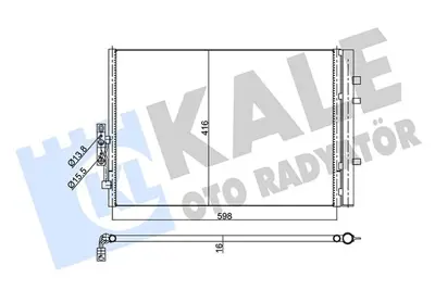 KALE 350540 Klima Radyatoru Bmw X3 F25 11>12 