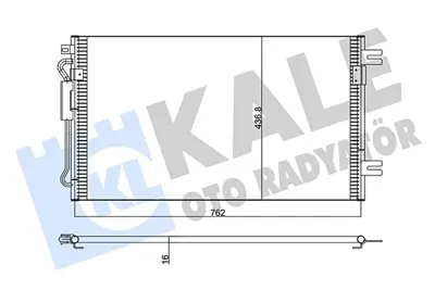 KALE 352595 Kondenser Chrysler Voyager & Gd Voyager 