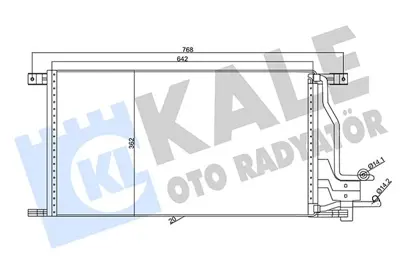 KALE 357390 Kondenser  Klima Radyatoru Transıt T15-T12 94>01 