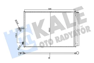 KALE 358920 Klima Radyatoru C218 11>17 W212 13>16 C207 13>16 R231 12> 