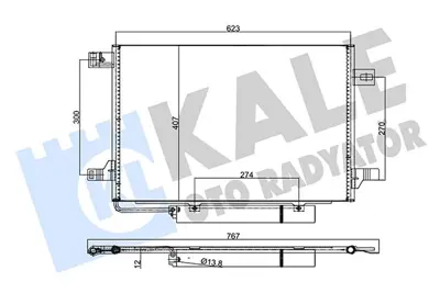 KALE 382515 Klima Radyatoru A-Class W169 04>12 B-Class W245 05>11 