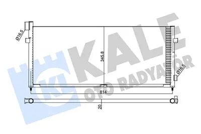 KALE 350430 Kondenser (Klima) Radyatoru Volvo Fh 12 / Fh 16 / Nh 12 