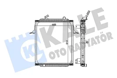 KALE 350165 Su Radyatoru Renault Trucks Premıum (Cercevelı) / (Mt) 1996 Sonrası 