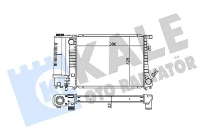 KALE 351970 Motor Su Radyatoru Bmw M40 E30 Klimasız 