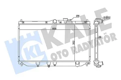 KALE 347570 Motor Radyatoru 