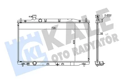 KALE 347730 Motor Su Radyatoru Honda Crv 2,4 