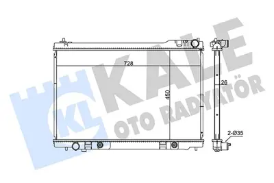 KALE 348040 Motor Radyatoru 